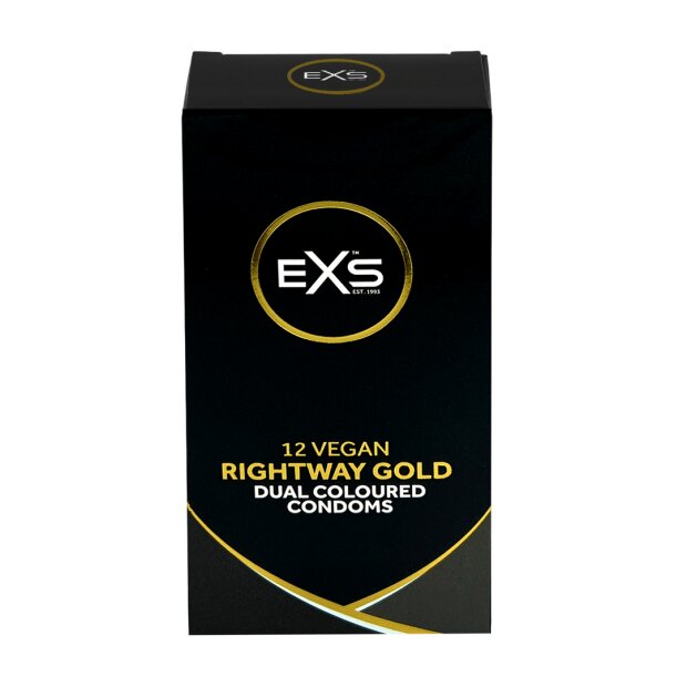 EXS Condoms Rightway Gold Latexkondome 53 mm 12 Stück