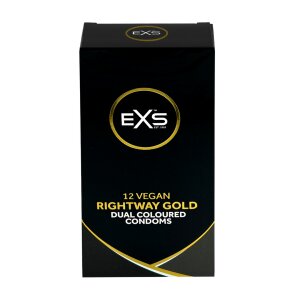 EXS Condoms Rightway Gold Latexkondome 53 mm 12 Stück