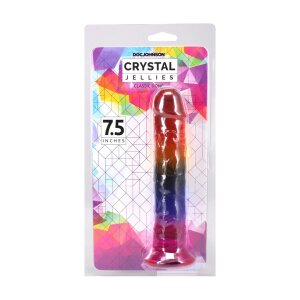 Doc Johnson Crystal Jellies Dildo Multicolour 19.7 cm