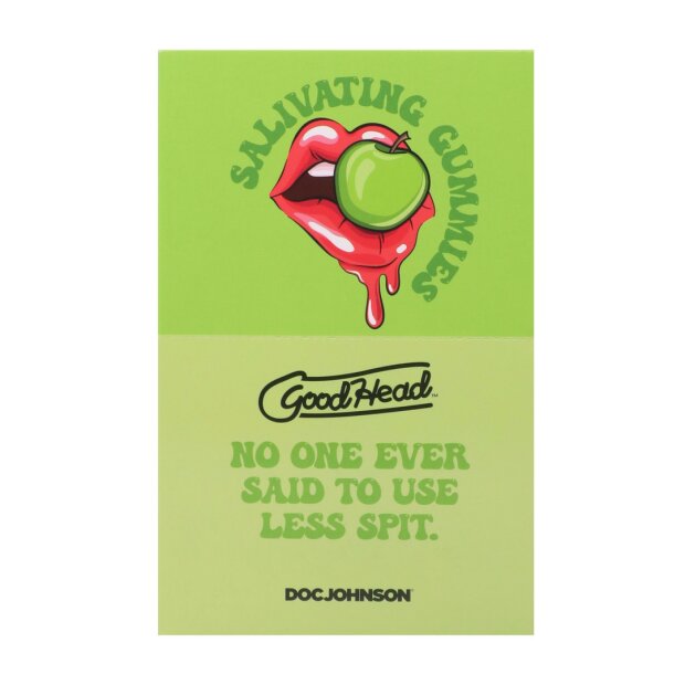 Doc Johnson Salivating Gummies Pomme Verte 24 paquets de 12 g