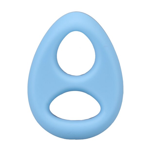 Doc Johnson The Code Silikon-Penisring mit Bandana Blau Ø 4,6 cm