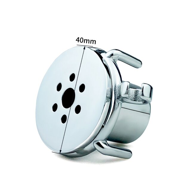 Kiotos Cage de Chasteté avec tige urétrale amovible et ceinture Argenté Ø 2,5 cm