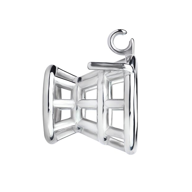 Kiotos Steel Dispositif de chasteté avec cône et ceinture Argent 3,2 cm Ø 4,5 cm