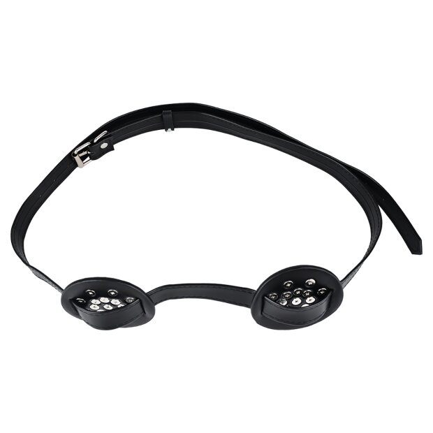 Kiotos Spiked Breast Binder with Rounded Studs Black