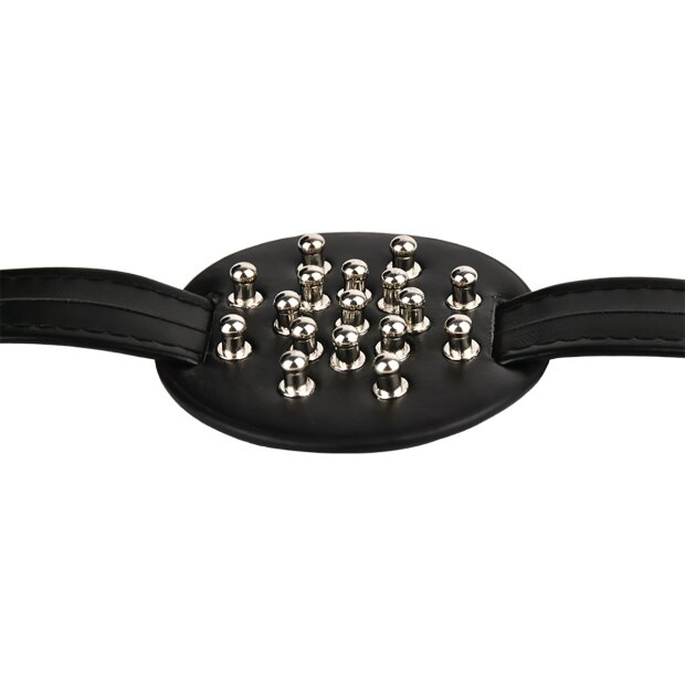 Kiotos Spiked Breast Binder with Rounded Studs Black