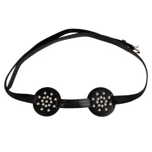 Kiotos Spiked Breast Binder mit abgerundeten Noppen Schwarz