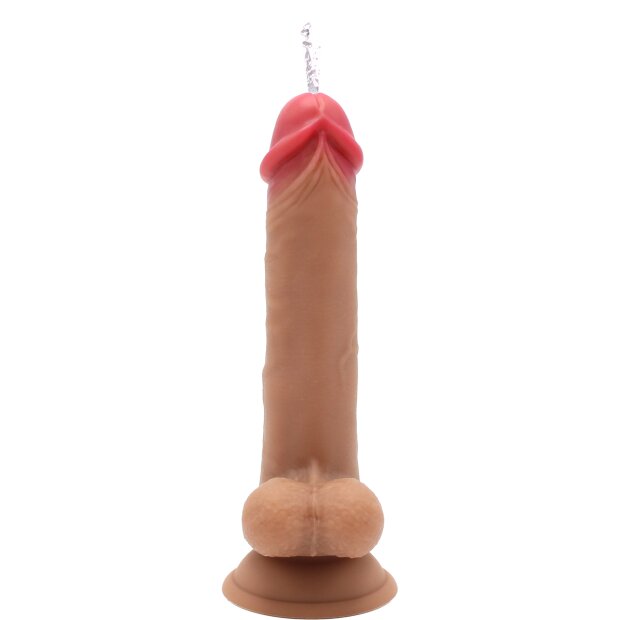 Kiotos Cox Power Squirt Vibration Dildo mit Fernbedienung Beige 23 cm