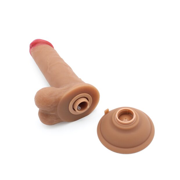 Kiotos Cox Power Squirt Vibration Dildo mit Fernbedienung Beige 23 cm