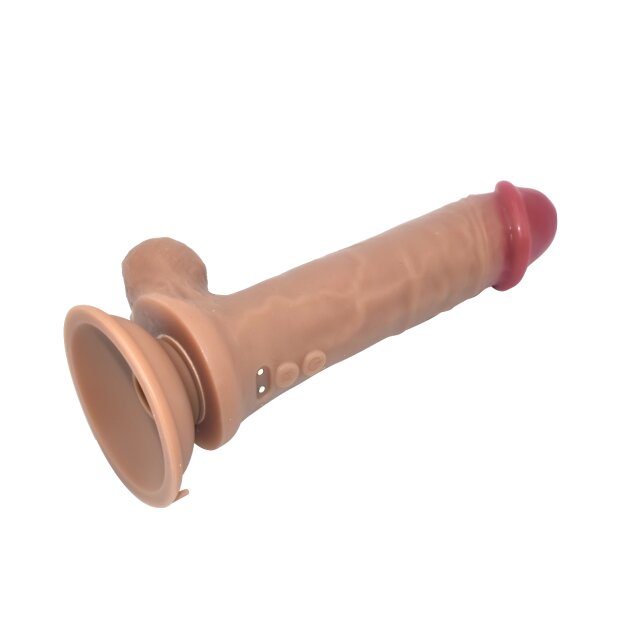 Kiotos Cox Power Squirt Vibration Dildo mit Fernbedienung Beige 23 cm