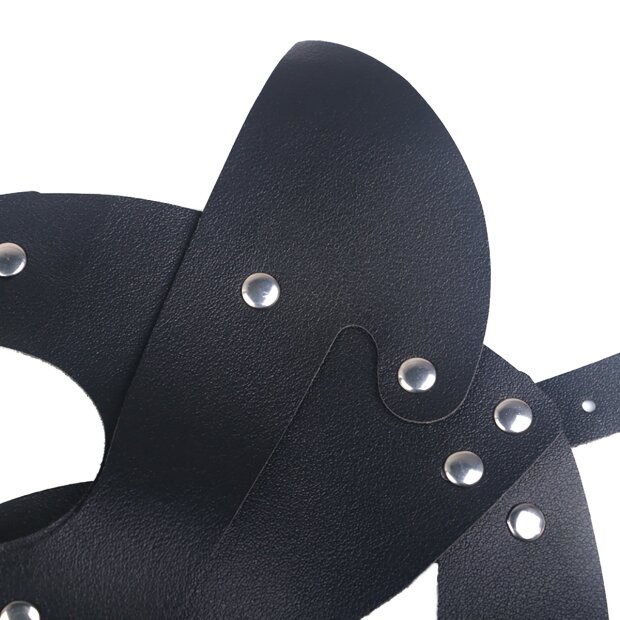 Kiotos Katzenmaske Schwarz