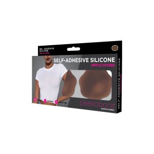 Peekaboo Self Adhesive Silicone Nipple Covers Brown