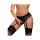 Dream Toys Reva Culotte porte-jarretelles strap-on avec dildo Noir S 15,5 cm Ø 3 cm