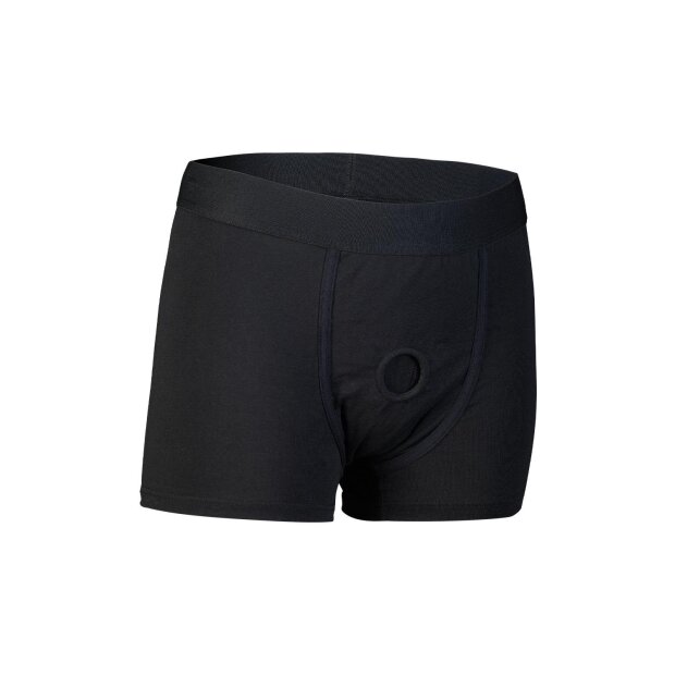 Dream Toys Rex Strap-On Shorts With Dildo Black M 15.5 cm Ø 3 cm