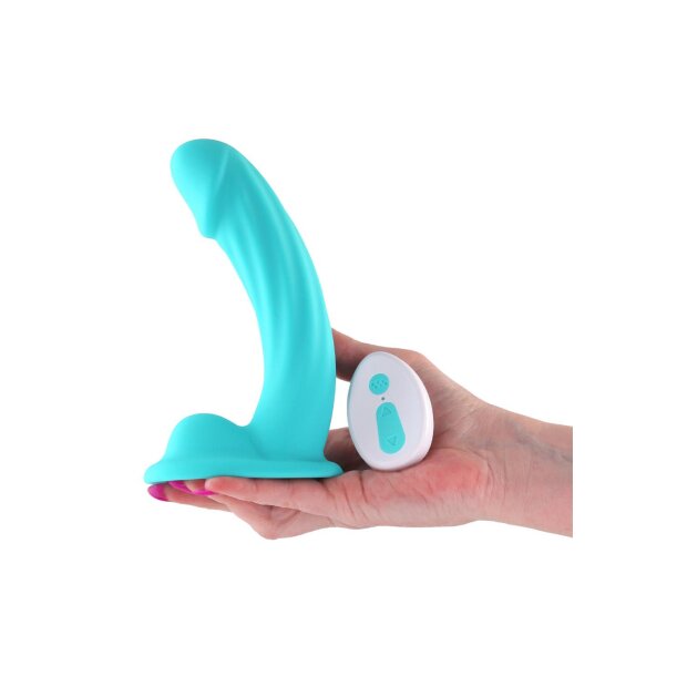 NS Novelties Colours Curve Realistischer Vibrator Türkis 16,4 cm Ø 3,9 cm