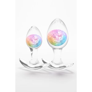 NS Novelties Glams Cosmic Anal Plugs 2-Piece Multicolor