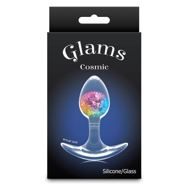 NS Novelties Glams Cosmic Small Anal Plug Multicolor Ø 3 cm