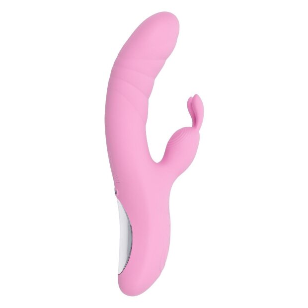 Evolved Playboy Rub Me Right Vibromasseur Rabbit Rose 23,2 cm
