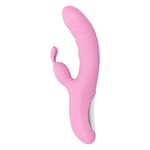 Evolved Playboy Rub Me Right Vibromasseur Rabbit Rose 23,2 cm