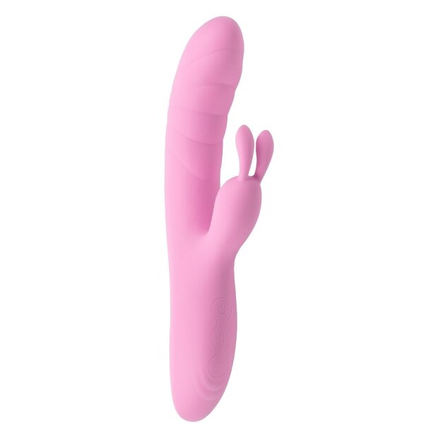 Evolved Playboy Rub Me Right Vibromasseur Rabbit Rose 23,2 cm