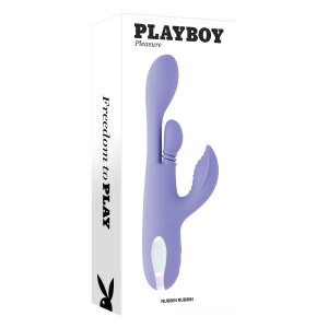 Evolved Playboy Nubbin Rubbin Thrusting Vibrator Lila...