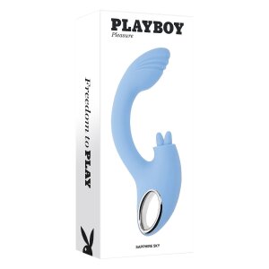 Evolved Playboy Sapphire Sky Dualer Vibrator mit...