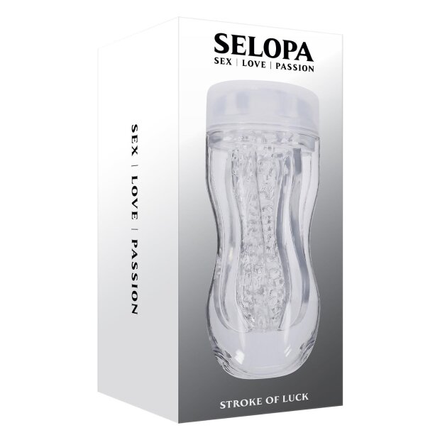 Evolved Selopa Stroke Of Luck Portable Masturbator Transparent