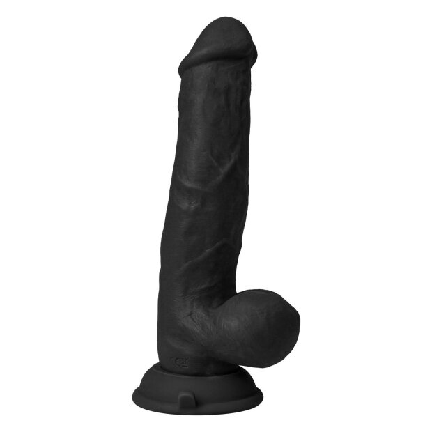 Shaft Modèle N Godemichet réaliste avec testicules et vibration Noir 21,5 cm