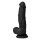 Shaft Modèle N Godemichet réaliste avec testicules et vibration Noir 21,5 cm