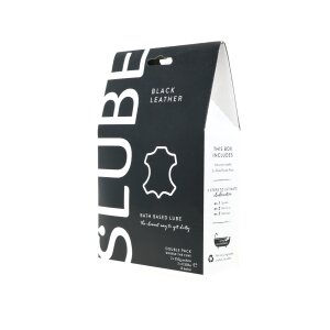 Slube Lube Double Bath Play Black Leather 2 x 250 g