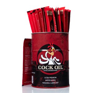 Cock Oil Metal Drum with 25 Sachets 7,5 ml