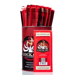 Cock Oil Metal Drum with 25 Sachets 7,5 ml