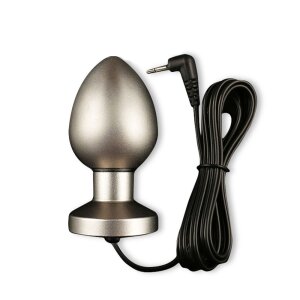 DG- Lab Bi-Polar Electro Plug Metal Ø 3 cm Silver
