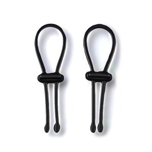 DG-Lab Conductive Rubber Rings Pro 2 Pcs Schwarz