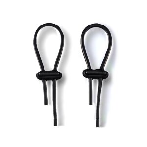 DG-Lab Conductive Rubber Rings Pro 2 Pcs Schwarz