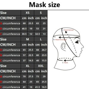 LateXcite Facial Mouth Hood Large Schwarz Transparent