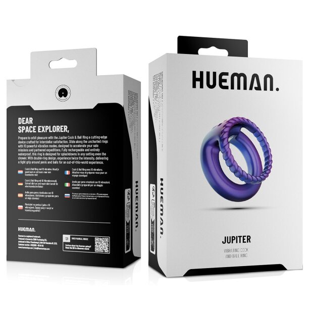 HUEMAN Jupiter Anneau pénien vibrant 40 mm