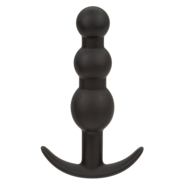CalExotics Vibrating Beaded Plug Schwarz Ø 2,5 cm