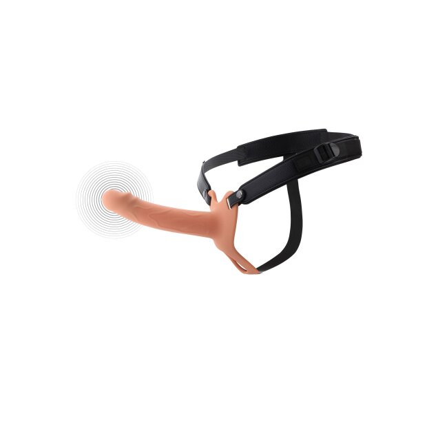 Hidden Desire INFERNO Hollow Vibrating Strap-On with Remote Control