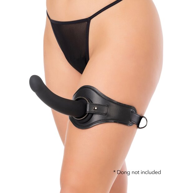 Hidden Desire Inferno Thigh Strap-On Noir Tour de taille 128 cm