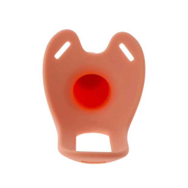 Hidden Desire hohler Penis-Strap-on mit Vibration Beige 16 cm Ø 4 cm Taille 73–166 cm