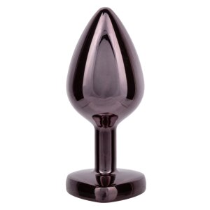 CalExotics Diamond Heart Analplug Large Schwarz Ø...