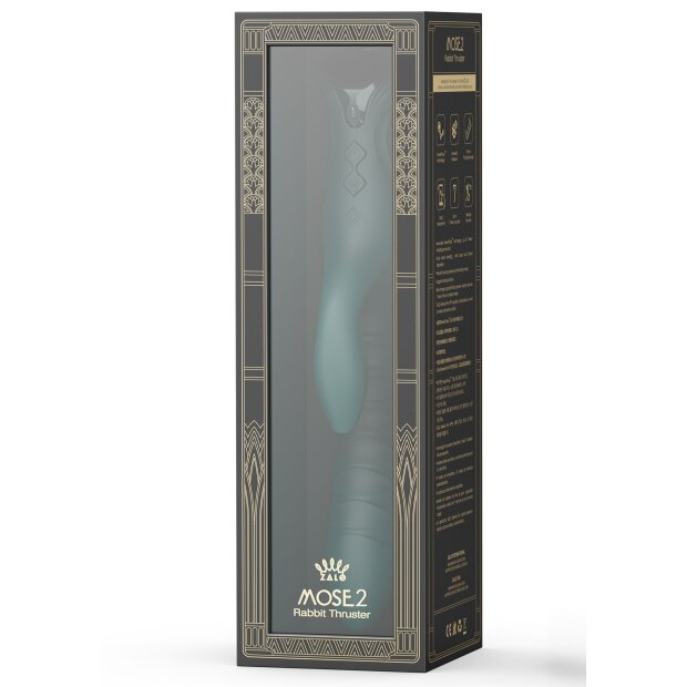 ZALO Mose 2 Rabbit Vibrator with Thrusting Function Green