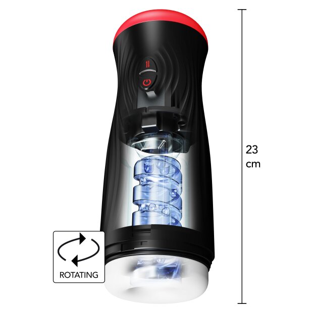 Hidden Desire Fusion X Vortex Thrust Masturbator Black