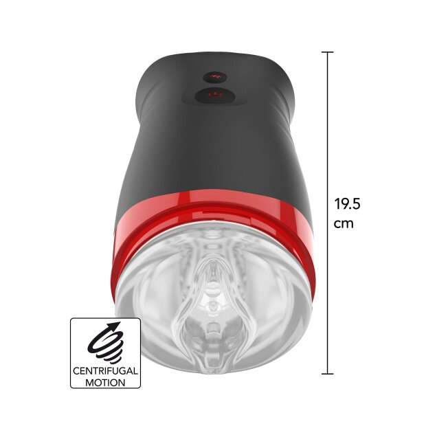 Hidden Desire Fusion X Quantum Cyclone Masturbator with Vibration Black