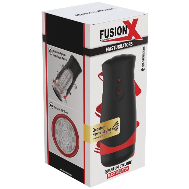 Hidden Desire Fusion X Quantum Cyclone Masturbator with Vibration Black