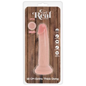 TOYJOY Deluxe Dual-Density Dildo extra dick Beige 18 cm
