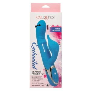 CalExotics Beaded Power G Vibrator Blue 24.25 cm Ø...
