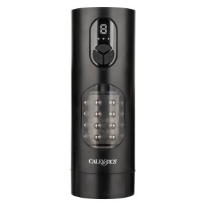 CalExotics Beaded Power Stroker mit Vibration Schwarz