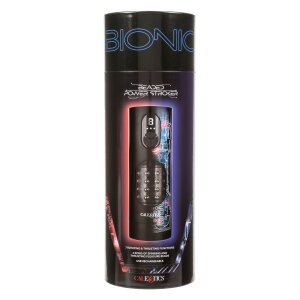 CalExotics Beaded Power Stroker mit Vibration Schwarz