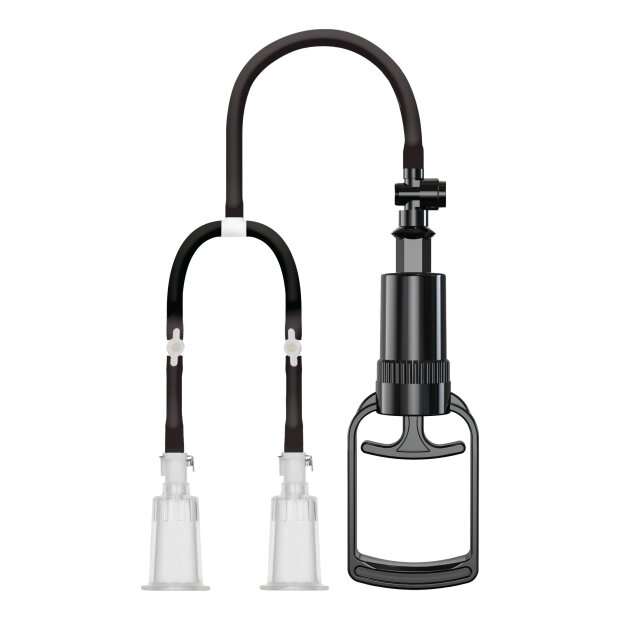 She.E.O. Vakuumpumpe für Brustwarzenstimulation Schwarz M-L Ø 4 cm